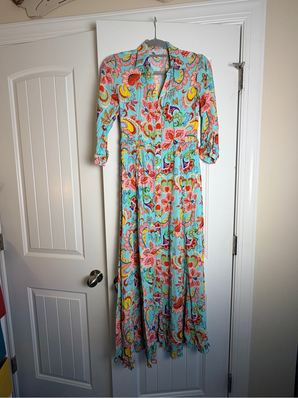 RARE Taj by Sabrina Crippa Floral Maxi Dress Summer, Resortwear XS